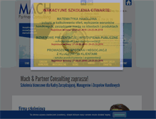 Tablet Screenshot of machconsulting.pl